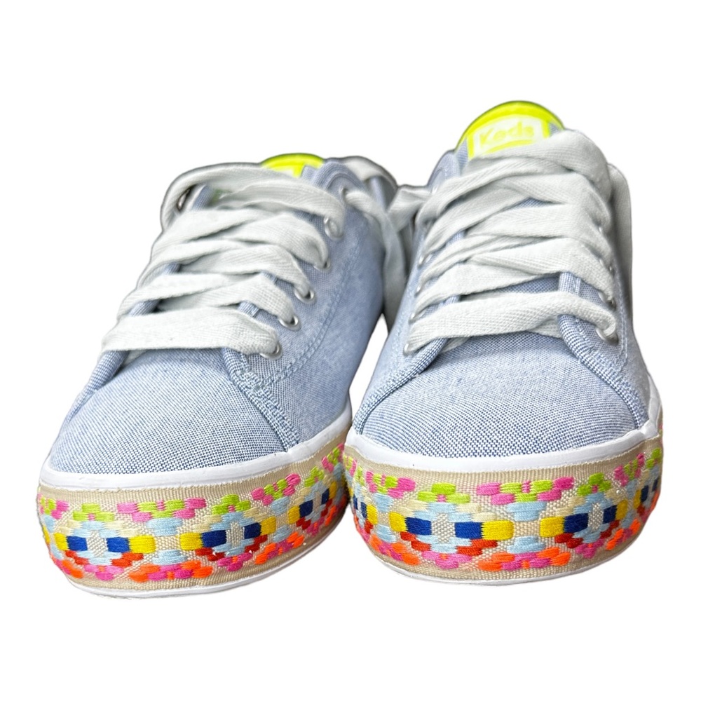 SOLD! Keds Women’s Size 8 Embroidered Triple Kick Jute Fox Sneakers US8/ UK5.5